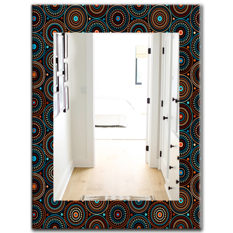Miroir mural traditionnel 4 impressions obsidian, H 24 po x l 32 po