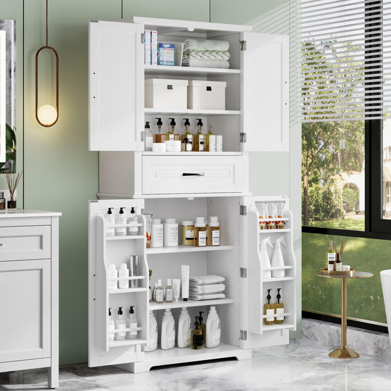 Multi-Functional Storage Cabinet, White