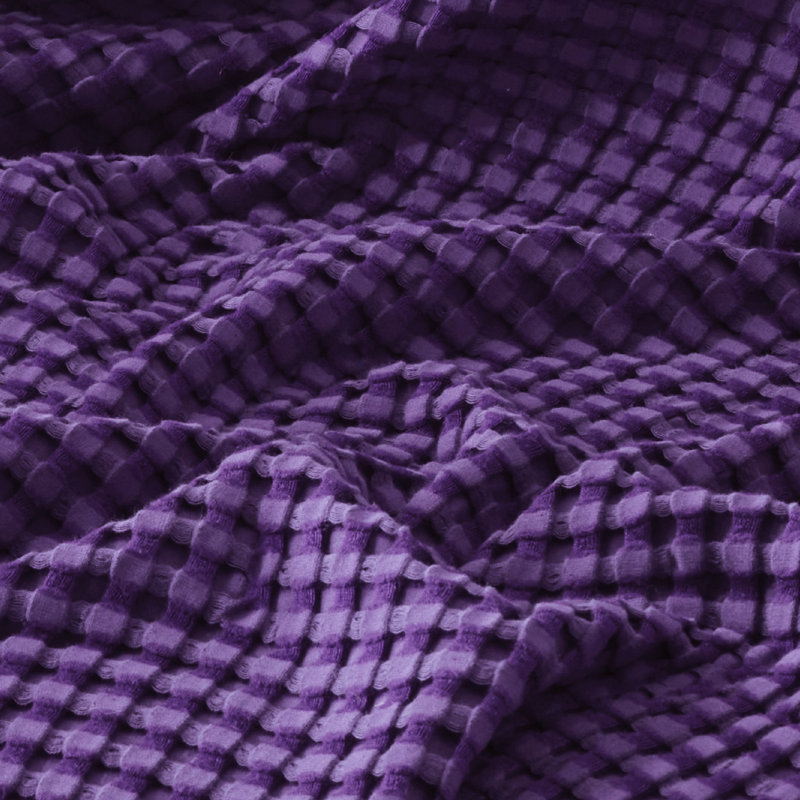 Couverture gaufrée Bedsure en coton et rayonne de bambou, légère et respirante pour un confort toute l'année, Grand lit