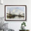 Harbour in Brussels by Eugene Boudin - Picture Frame Painting-62793417-62793416