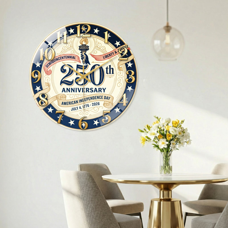 "American Independence USA 250th Anniversary Merchandise", 40 x 40 cm (15,7 x 15,7 pouces)