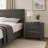 Nightstand, Gray Finish