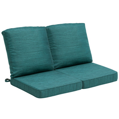 Coussin de siège / dossier d'extérieur l 21 po x P 22 po x H 3,5 po Ebern Designs