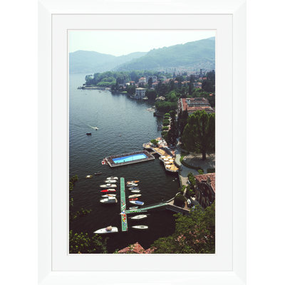 Getty Images, "Hotel on Lake Como," Slim Aarons, June 1983 Framed Photographic Print by Slim Aarons