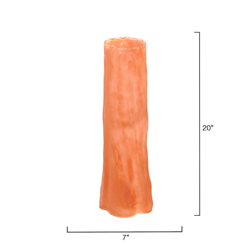 Sequoia Handmade Glass Table Vase, Poppy, Large