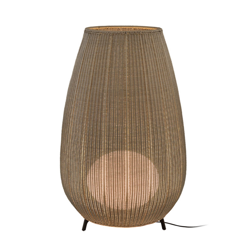 Amphora Floor Lamp, Light Beige