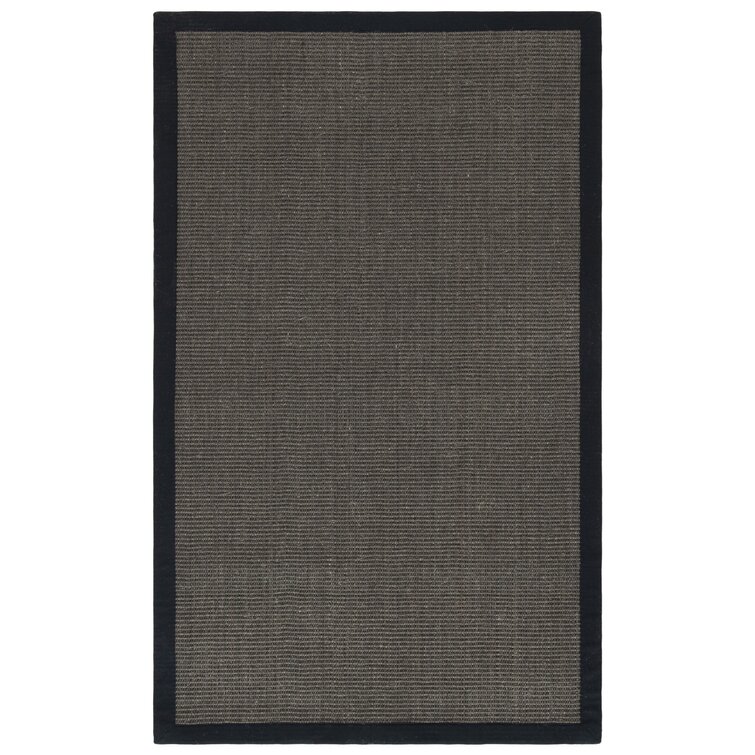 Dollard Charcoal Jute/Sisal Area Rug 3”x5”