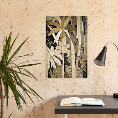 Contemporary Art Abstract Contemporary Geometric Bamboo Forest Landscape Art