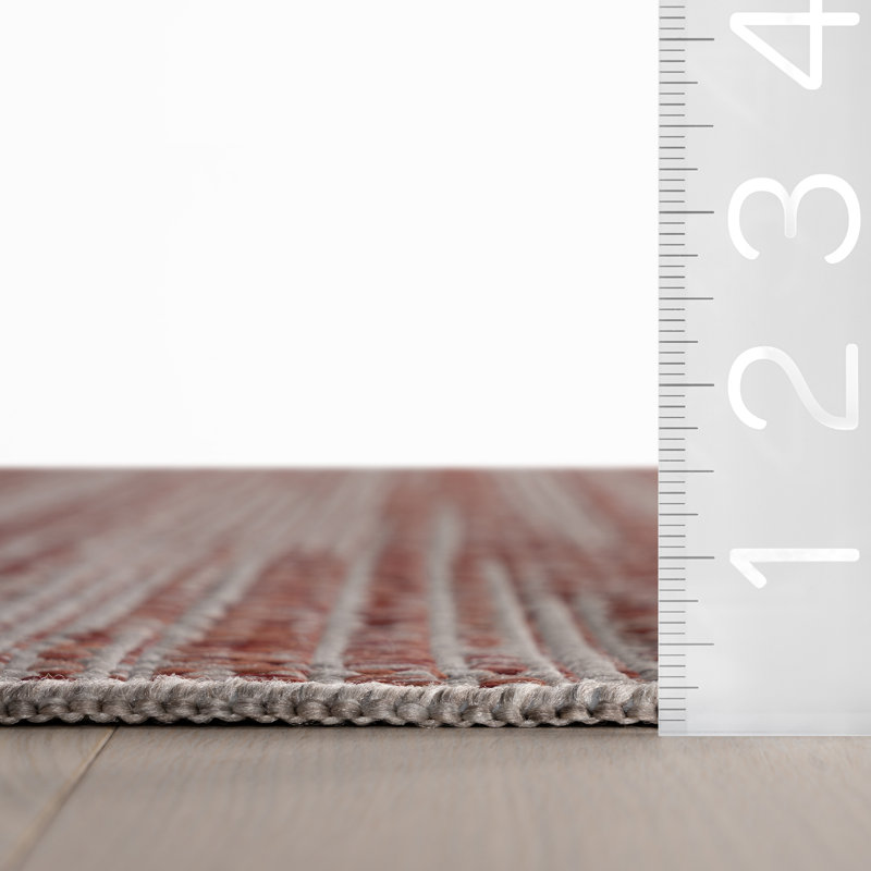  Virellea Indoor/Outdoor Bohemian Area Rug, Rectangle 5' x 7'6"