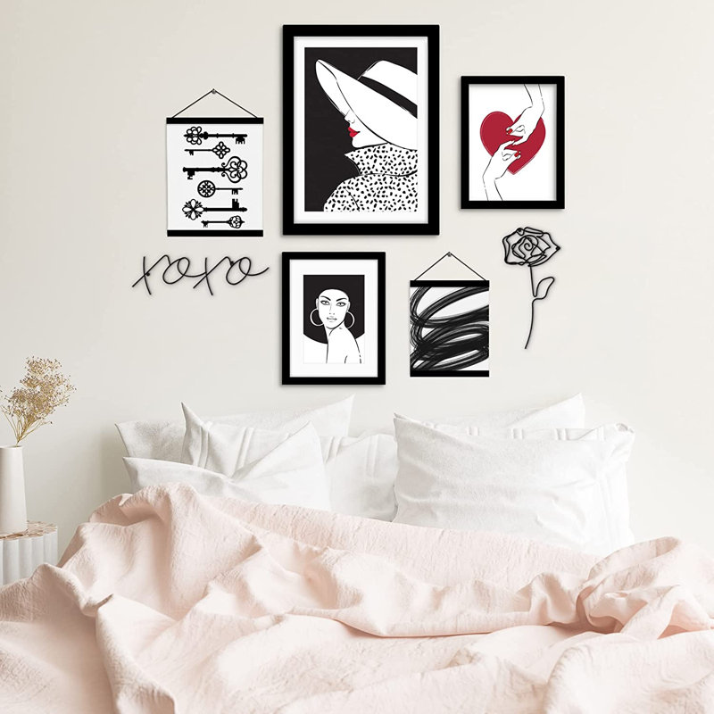 Décoration murale en métal 13,5 x 6,5 po