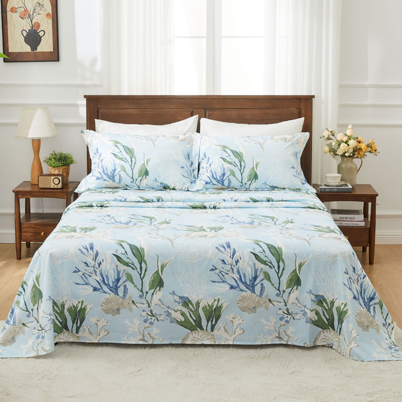 Ensemble de draps pour très grand lit simple très grand 4 pièces Kingrest 4 pièces, taille 16 po, ensemble de draps simples TG 100% coton respirant, ensemble de draps pour lit simple TG