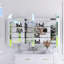 Rectangular Aluminum Medicine Cabinet With Mirror-729903897