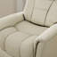 Fauteuil inclinable et oscillant pivotant en similicuir Marlowe avec appui-tête et repose-pieds réglables manuellement-1148787768