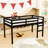 Twin Loft Bed With Enhanced Safety Features And Ladder-2055578028