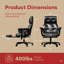 Fauteuil de bureau inclinable en cuir avec repose-pieds Vintage-496600819