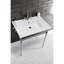 Plateau de meuble-lavabo simple 31,13 po Fauceture en blanc avec lavabo-46500980
