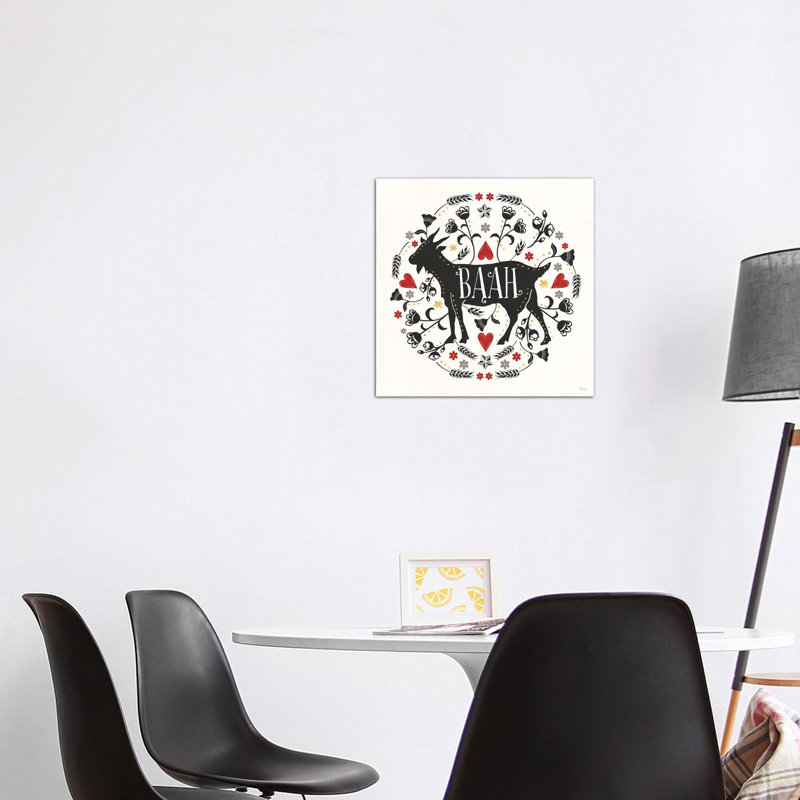 «Otomi Farm IX» par Véronique Charron - reproduction d'art, H 26 po x l 26 po x P 1,5 po, Toile tendue, Pas de tapis