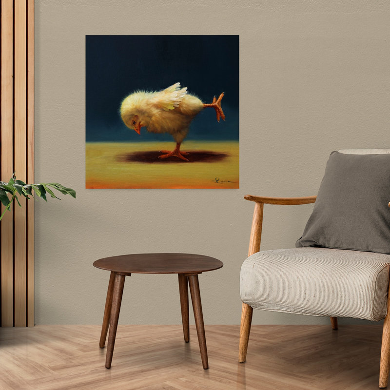 Art urbain contemporain oiseau de yoga, H 24 po x l 24 po