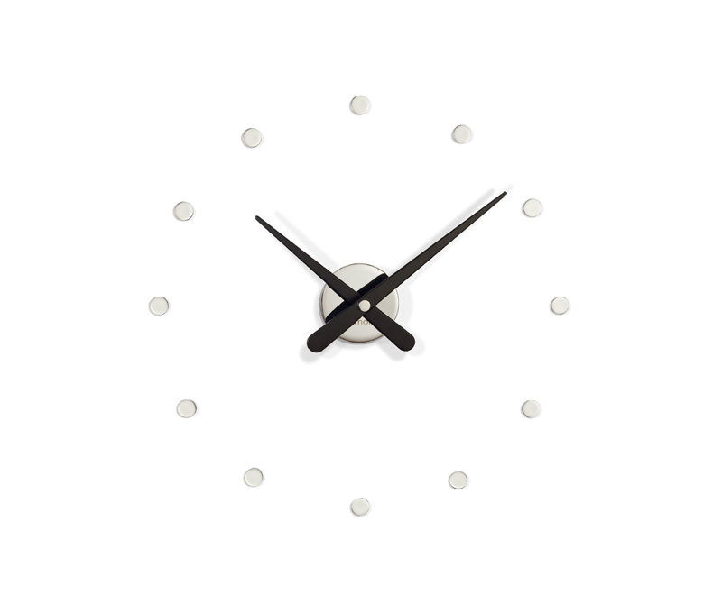 Rodón Mini L Metal Wall Clock, Black