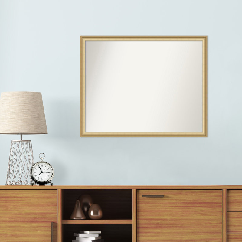 Miroir mural Merima, Rectangle, 23,75 po x 29,75 po, Or