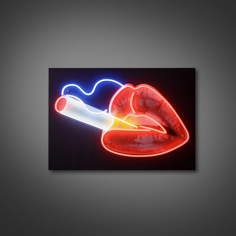 Smoking Hot Lips Print