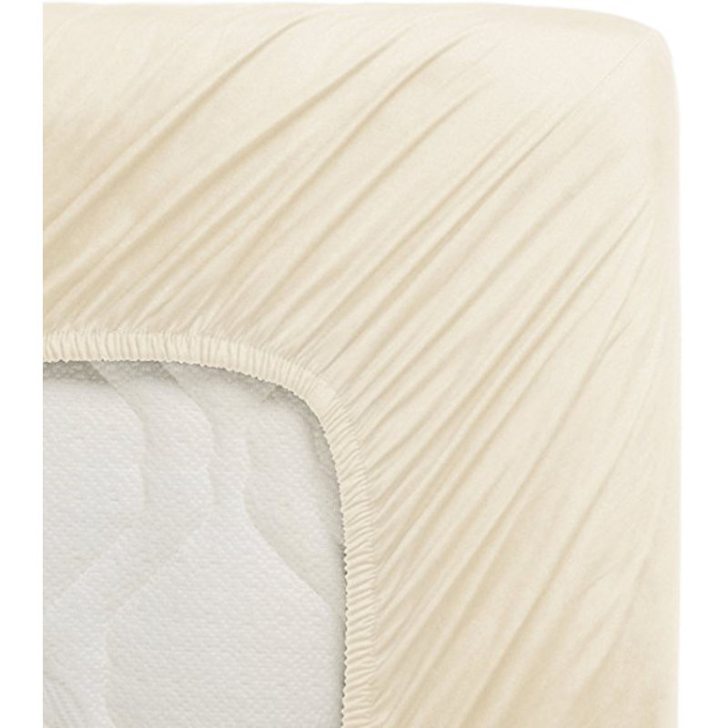 Martex Millennium 200 Solid Flat Sheet, Bone, Queen (90" x 109")