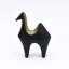 Modern Camel Sculpture – Black Matte Polyresin Table Décor Accent 