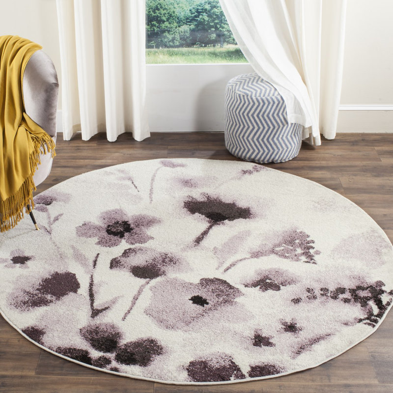 Adirondack Performance Floral Rug, Round 4'