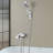Lift-Up Diverter Bathtub Faucet With 6 Settings Handheld Shower In Chrome-121108156