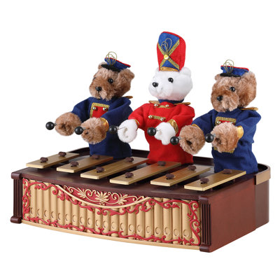 Retro Animated Bandstand Bears