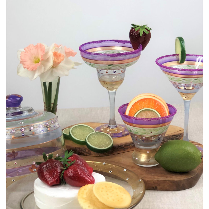 Guirlande mosaïque 7 oz. Verre cosmos, Mauve