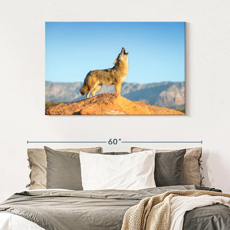 Howling Coyote, 32" H x 48" W