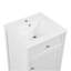 Meuble-lavabo de 20 po avec lavabo, armoire de salle de bain avec porte à fermeture douce, support de rangement et tablette réglable, blanc -847921311