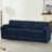 89" Modern Soft Couch With Upholstered Cushion, Chenille Sofa With 2 Well-Filled Pillows, 3-Seat Sofa For Living Room, Bedroom-809372669
