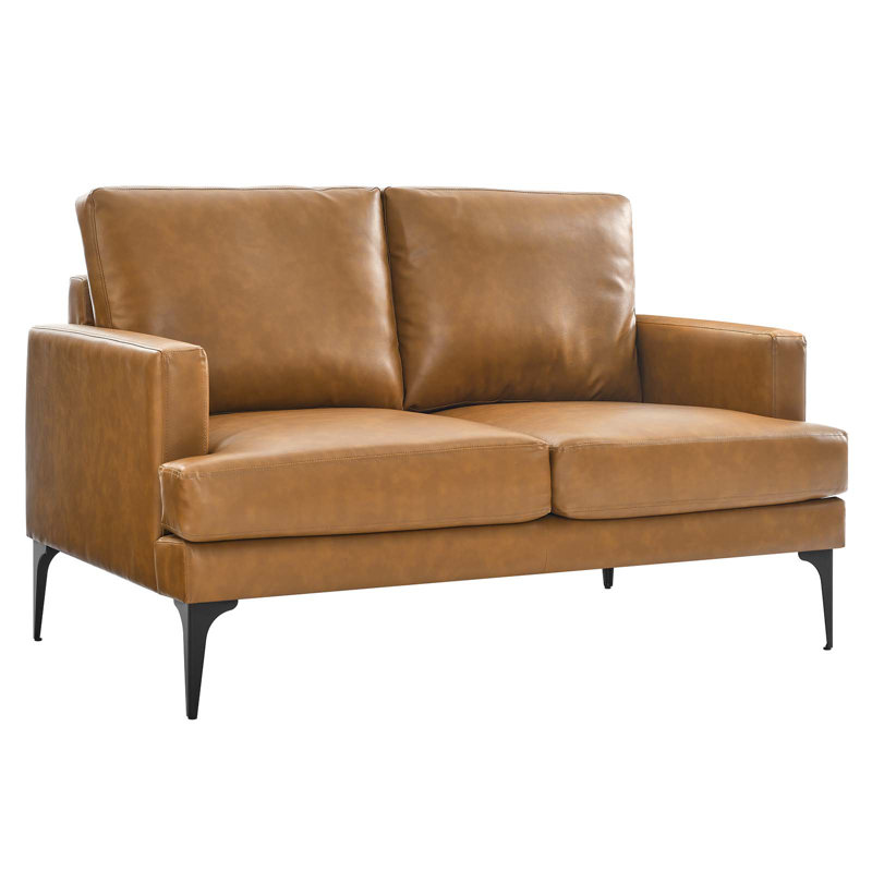 Modway Evermore Loveseat, Light Brown