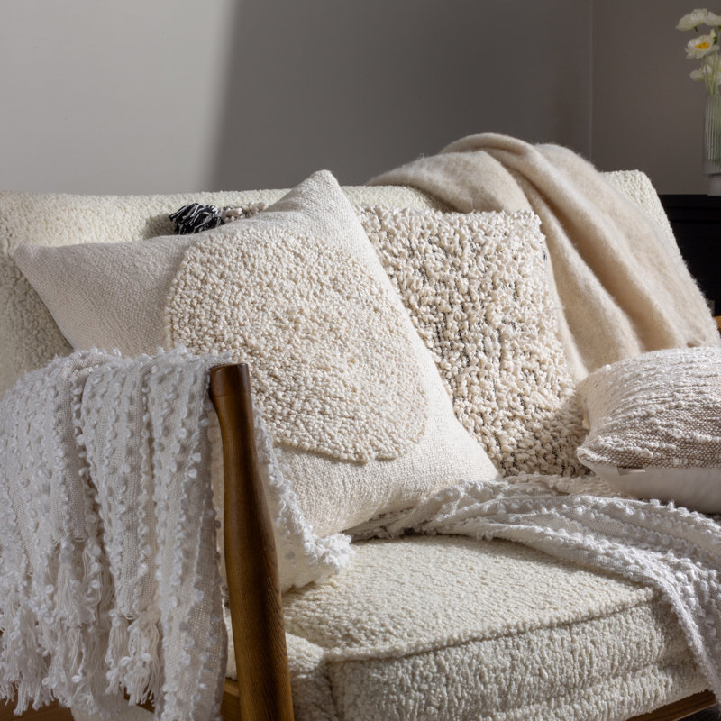 Breionny Cream Square Cushion