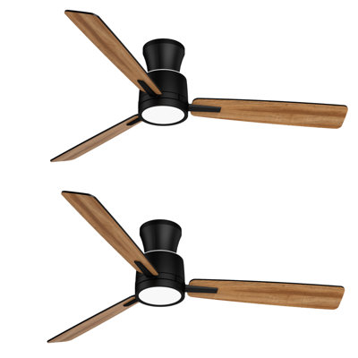 2pcs 52 Inch Ceiling Fan With Light