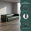 Élégant canapé tuxedo vert à 3 places - Style contemporain avec pieds en bois de bouleau pour les salons modernes-1019208988