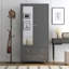 Armoire-penderie en métal avec 2 tiroirs