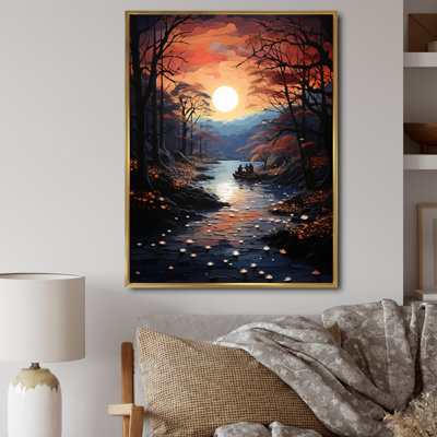 «Winters River Papercut I», impressions sur toile