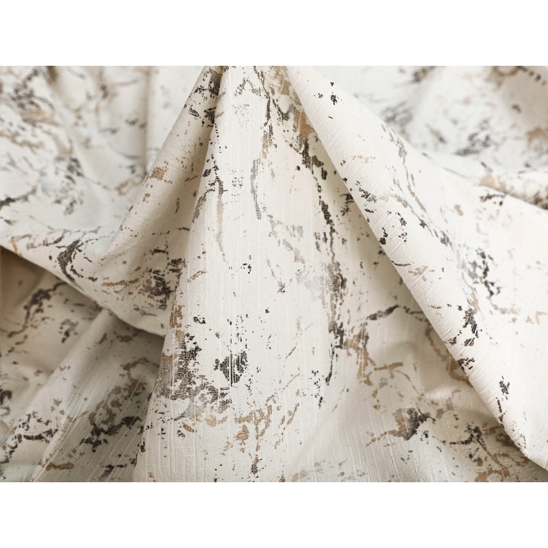 Odele Velvet Semi Sheer Curtain Pair, Cream, Width 229 x Drop 274 cm