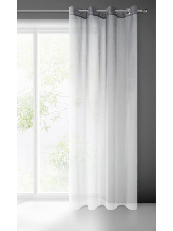 Bronislava Semi Sheer Curtain Single Panel