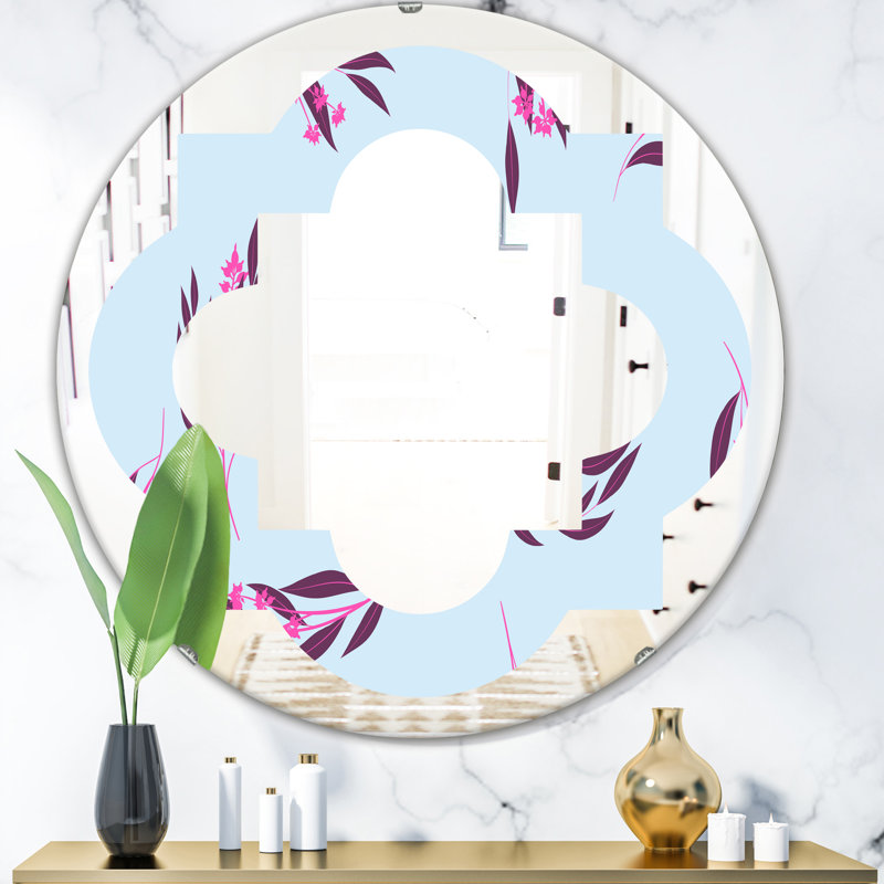Miroir mural Quatrefoil, H 23,6 po x l 23,6 po