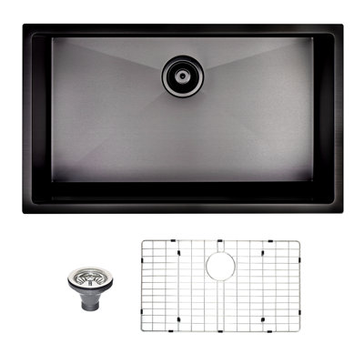 32 " L Undermount Single Bowl Stainless Steel Kitchen Sink