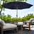Kelton 10' W Crank Lift Auto-Tilt Patio Umbrella -834284764