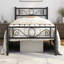 Metal Bed Frame with Headboard/Under-Bed Storage-872603585-872035661