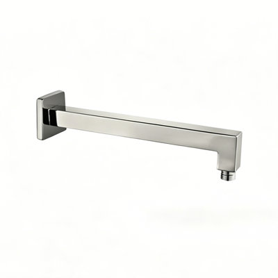 Topcraft 12" Brass Square Wall Mount Shower Arm, Universal Showering Components for Rain Shower Head
