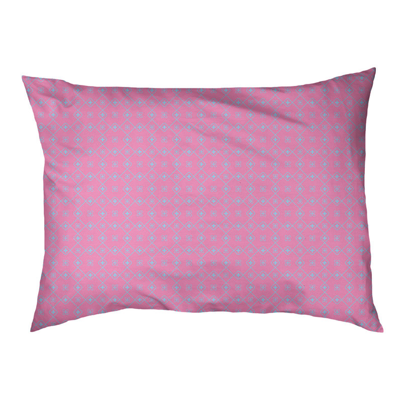 Coussin Campion, Petit - L 29,5 po x l 19,5 po, Rose / bleu