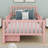 Wood Platform Bed With Guardrails On Both Sides And Drawers-416376841-416376886