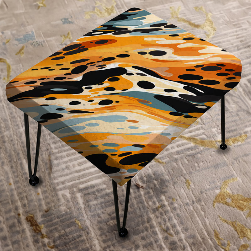 Multicolor Artistic Expression - Abstract Rectangle Ottoman